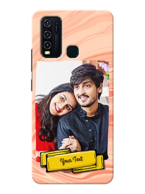 Custom Vivo Y30 Customized Phone Cases: Marble Texture Design