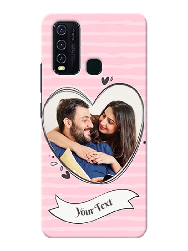 Custom Vivo Y30 custom mobile phone covers: Vintage Heart Design