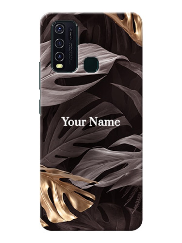 Custom Vivo Y30 Mobile Back Covers: Wild Leaves digital paint Design