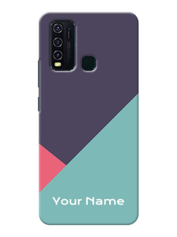 Custom Vivo Y30 Custom Phone Cases: Tri Color abstract Design