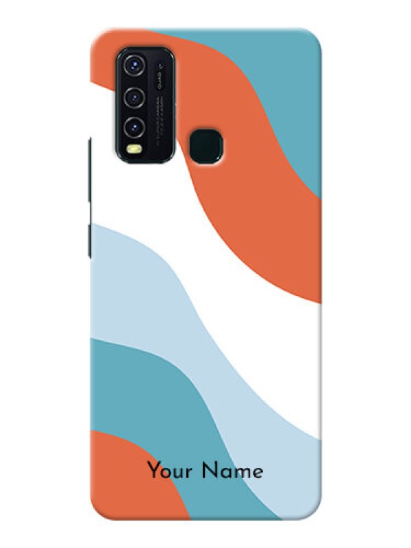 Custom Vivo Y30 Mobile Back Covers: coloured Waves Design