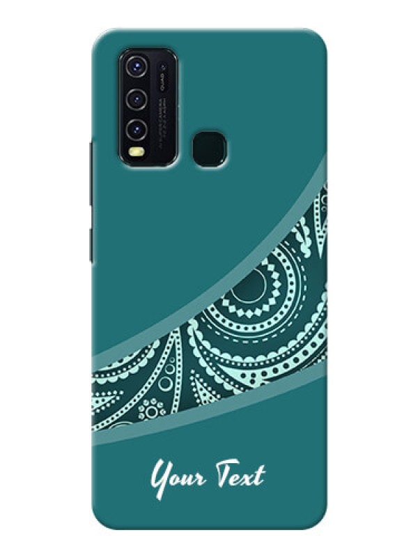 Custom Vivo Y30 Custom Phone Covers: semi visible floral Design