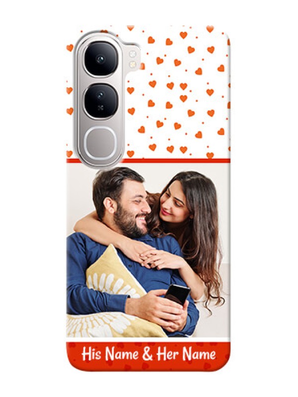 Custom Vivo Y300 5G Phone Back Covers: Orange Love Symbol Design