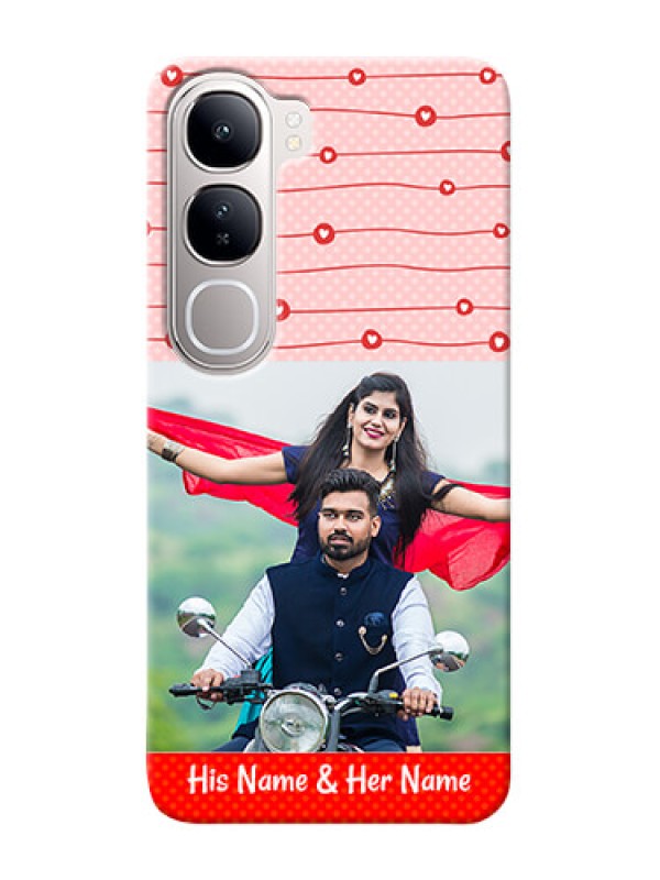 Custom Vivo Y300 5G Custom Phone Cases: Red Pattern Case Design