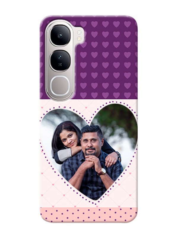 Custom Vivo Y300 5G Mobile Back Covers: Violet Love Dots Design