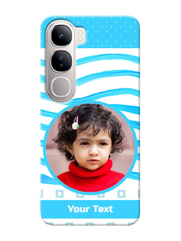 Custom Vivo Y300 5G phone back covers: Simple Blue Case Design