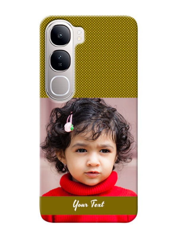 Custom Vivo Y300 5G custom mobile back covers: Simple Green Color Design