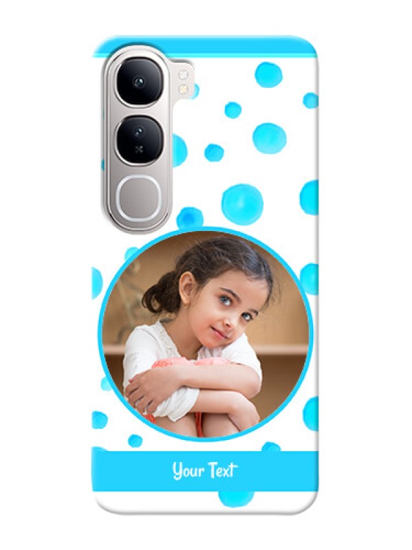Custom Vivo Y300 5G Custom Phone Covers: Blue Bubbles Pattern Design