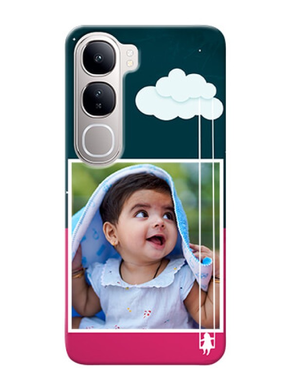 Custom Vivo Y300 5G custom phone covers: Cute Girl with Cloud Design