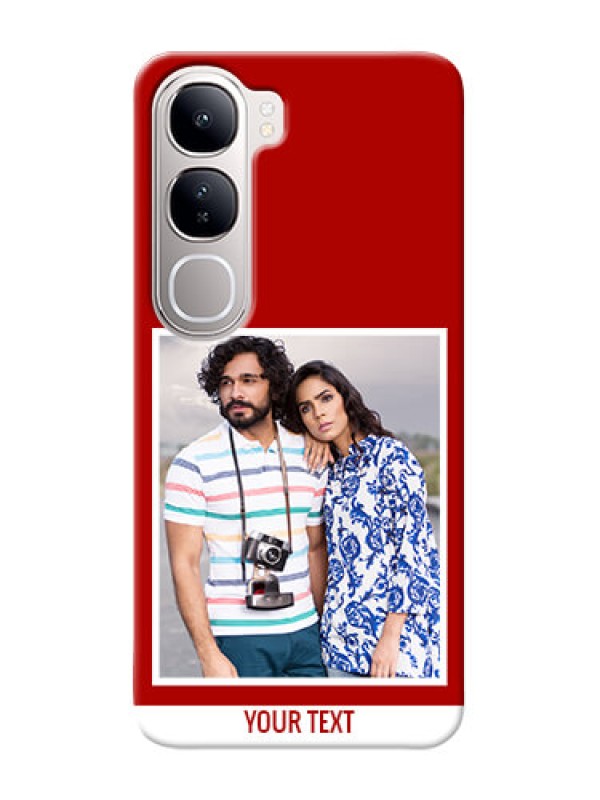 Custom Vivo Y300 5G mobile phone covers: Simple Red Color Design