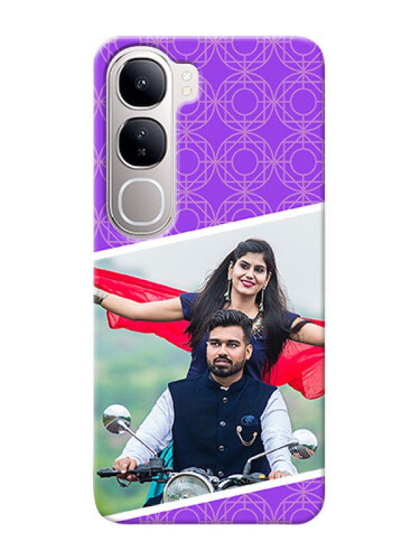 Custom Vivo Y300 5G mobile back covers online: violet Pattern Design