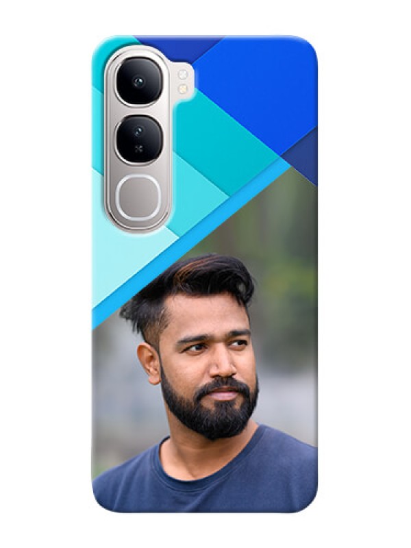 Custom Vivo Y300 5G Phone Cases Online: Blue Abstract Cover Design