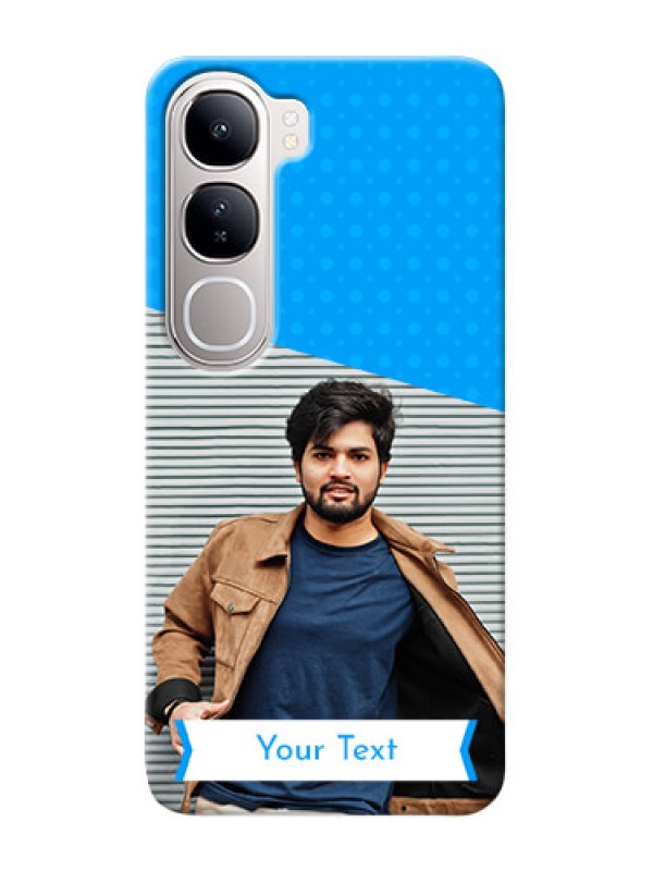 Custom Vivo Y300 5G Personalized Mobile Covers: Simple Blue Color Dotted Design