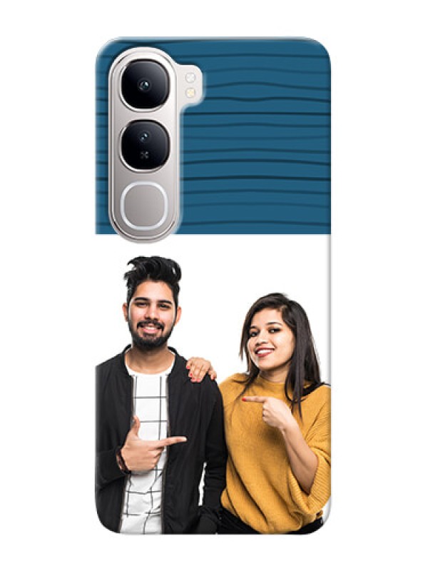 Custom Vivo Y300 5G Custom Phone Cases: Blue Pattern Cover Design