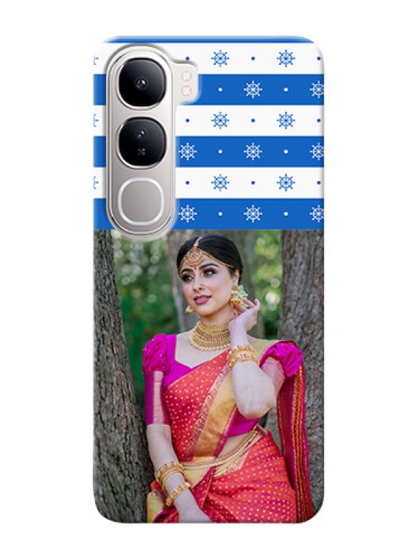 Custom Vivo Y300 5G custom mobile covers: Snow Pattern Design