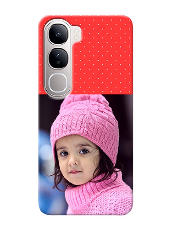Custom Vivo Y300 5G personalised phone covers: Red Pattern Design