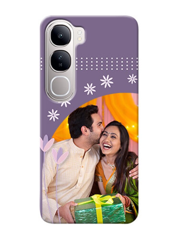 Custom Vivo Y300 5G Phone covers for girls: lavender flowers design