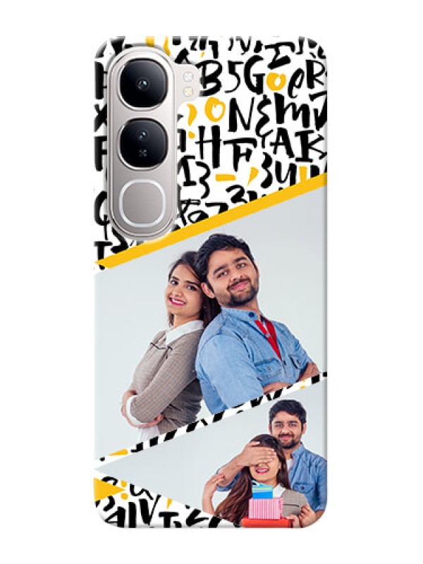 Custom Vivo Y300 5G Phone Back Covers: Letters Pattern Design