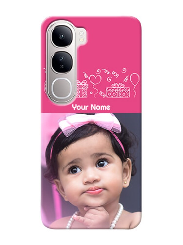 Custom Vivo Y300 5G Custom Mobile Cover with Birthday Line Art Design