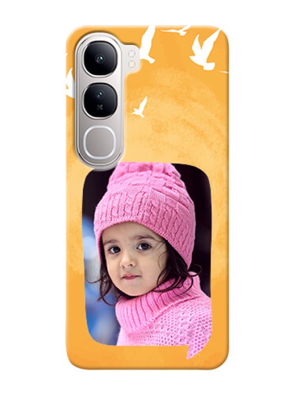 Custom Vivo Y300 5G Phone Covers: Water Color Design with Bird Icons