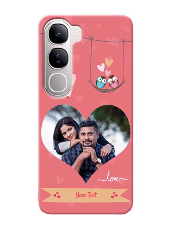 Custom Vivo Y300 5G custom phone covers: Peach Color Love Design