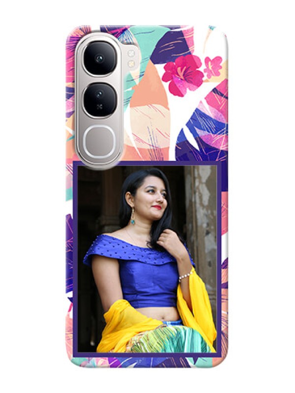 Custom Vivo Y300 5G Personalised Phone Cases: Abstract Floral Design