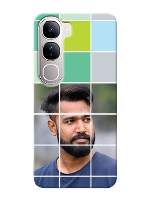 Custom Vivo Y300 5G personalised phone covers with white box pattern