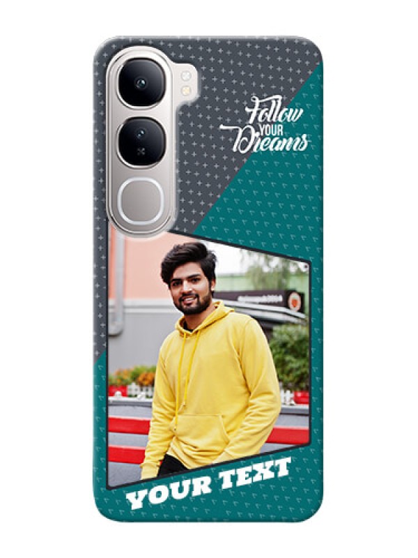 Custom Vivo Y300 5G Back Covers: Background Pattern Design with Quote