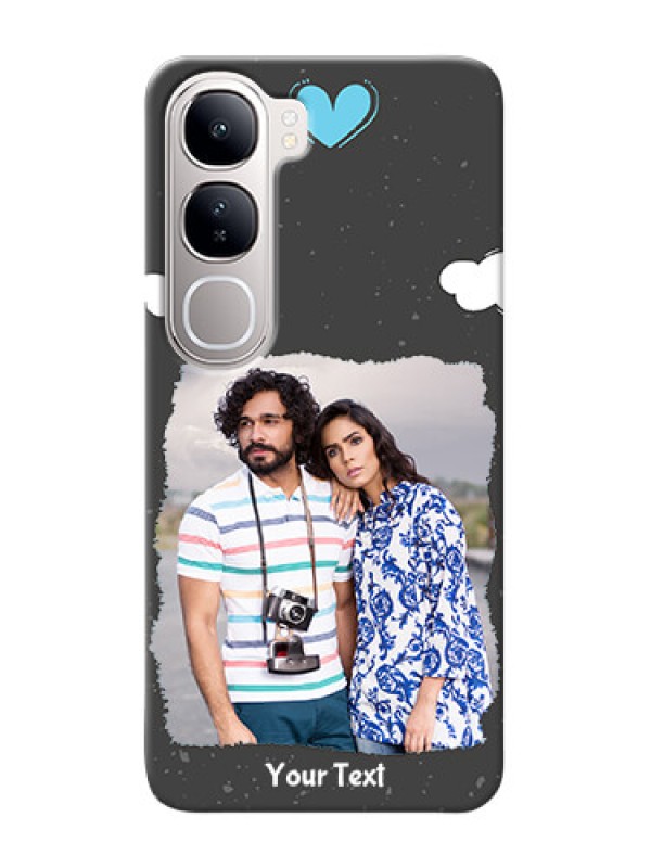 Custom Vivo Y300 5G Mobile Back Covers: splashes with love doodles Design