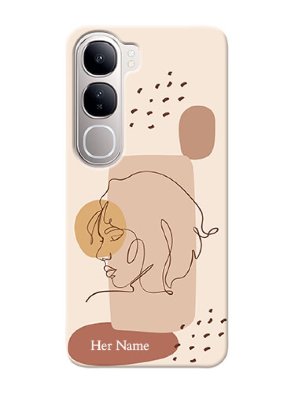 Custom Vivo Y300 5G Photo Printing on Case with Calm Woman line art Design