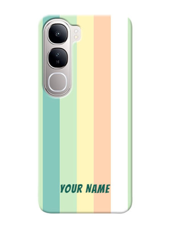 Custom Vivo Y300 5G Photo Printing on Case with Multicolour Stripes Design