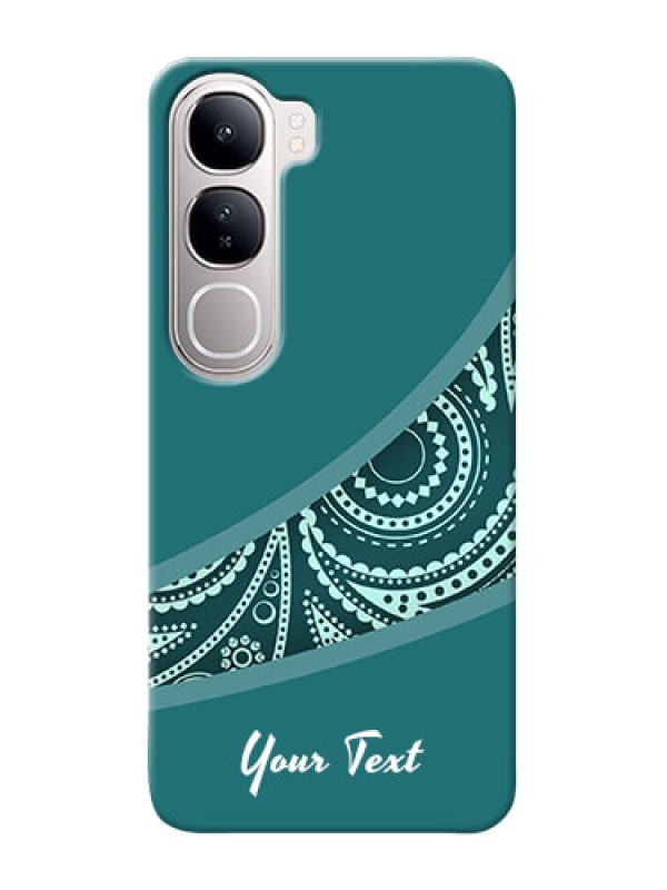Custom Vivo Y300 5G Photo Printing on Case with semi visible floral Design