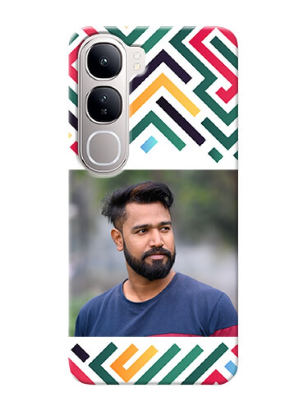 Custom Vivo Y300 5G Personalized Phone Case with Colorful Maze Pattern Design