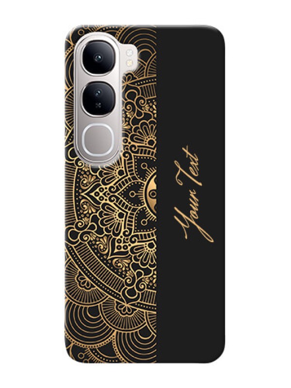Custom Vivo Y300 5G Photo Printing on Case with Mandala art with custom text Design