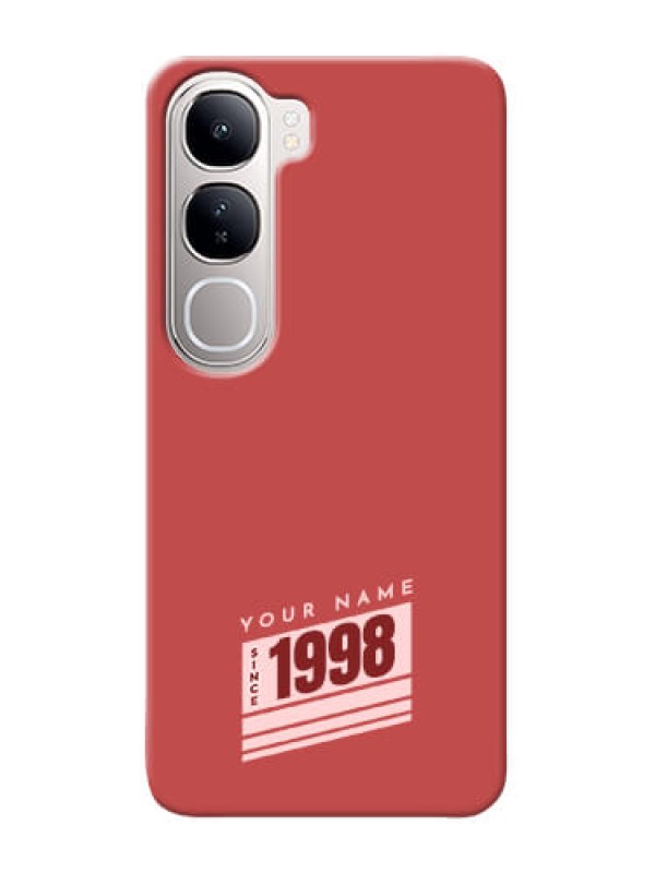 Custom Vivo Y300 5G Custom Phone Case with Red custom year of birth Design