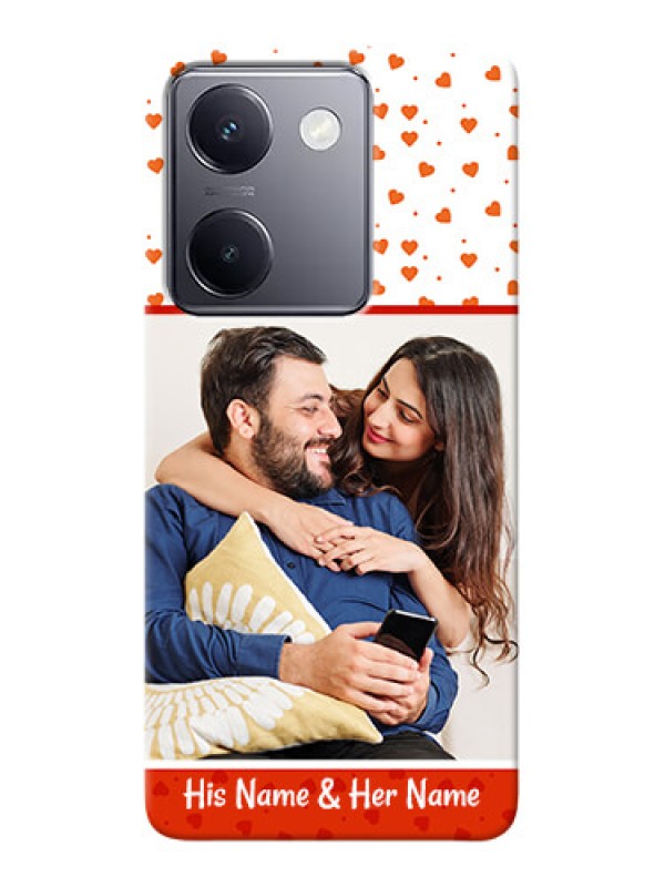 Custom Vivo Y300 Plus 5G Phone Back Covers: Orange Love Symbol Design