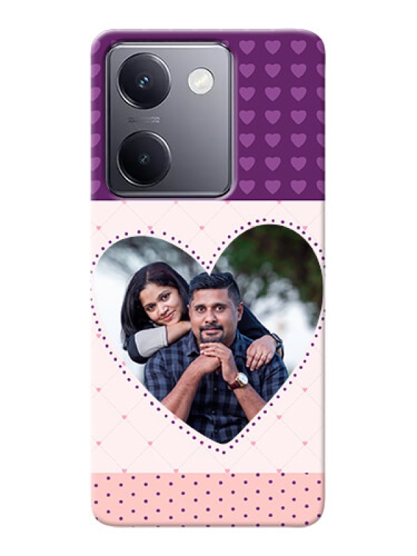 Custom Vivo Y300 Plus 5G Mobile Back Covers: Violet Love Dots Design