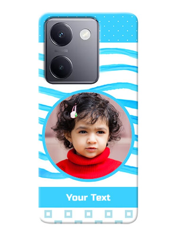 Custom Vivo Y300 Plus 5G phone back covers: Simple Blue Case Design