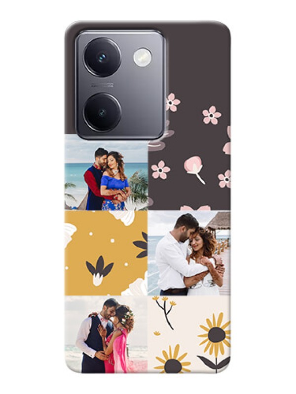 Custom Vivo Y300 Plus 5G phone cases online: 3 Images with Floral Design