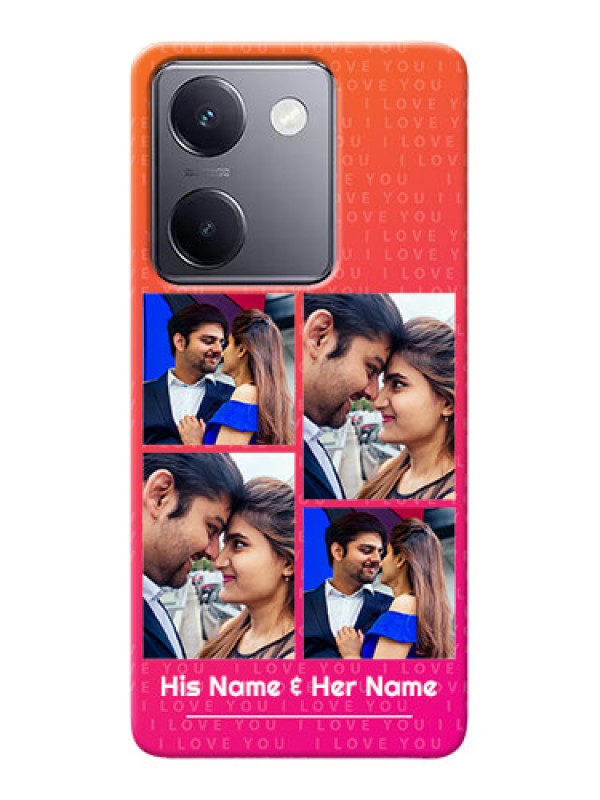 Custom Vivo Y300 Plus 5G custom back covers: I Love You Pink Design