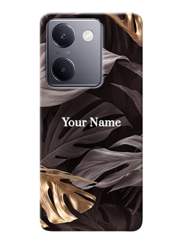 Custom Vivo Y300 Plus 5G Personalised Phone Case with Wild Leaves digital paint Design