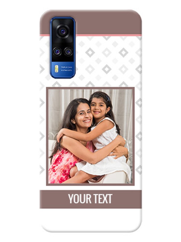 Custom Vivo Y31 custom back covers: Simple Diamond Design