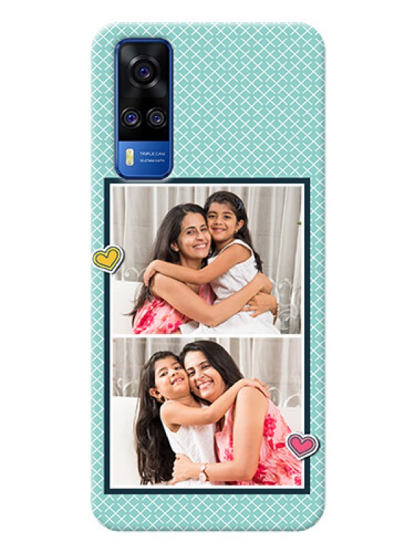 Custom Vivo Y31 Custom Phone Cases: 2 Image Holder with Pattern Design