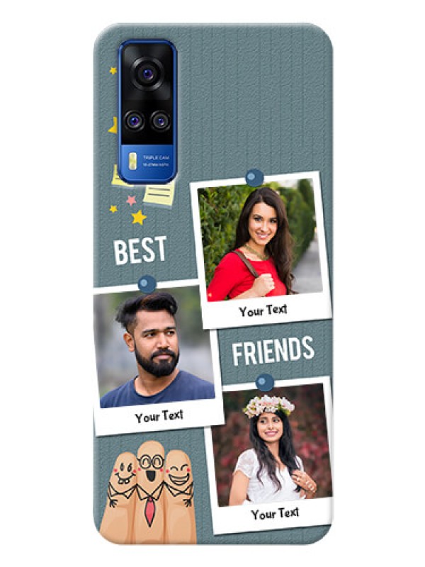 Custom Vivo Y31 Mobile Cases: Sticky Frames and Friendship Design