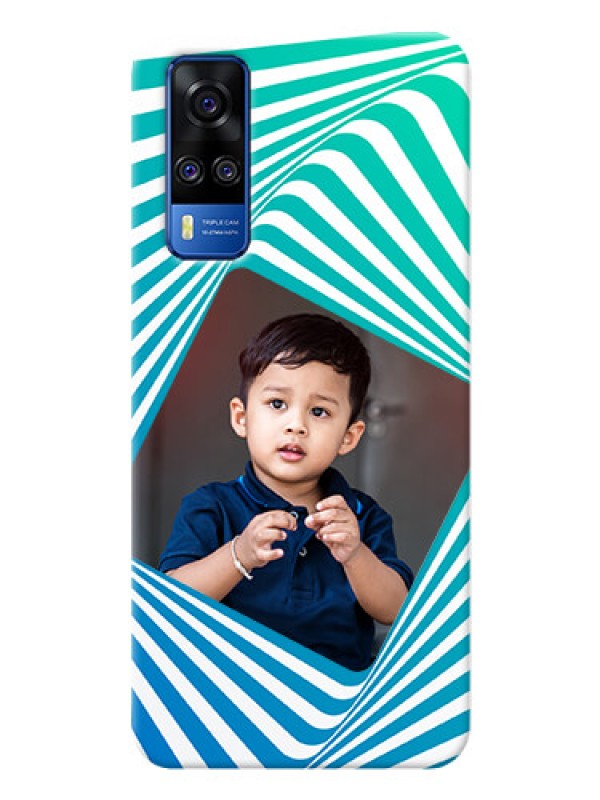 Custom Vivo Y31 Personalised Mobile Covers: Abstract Spiral Design