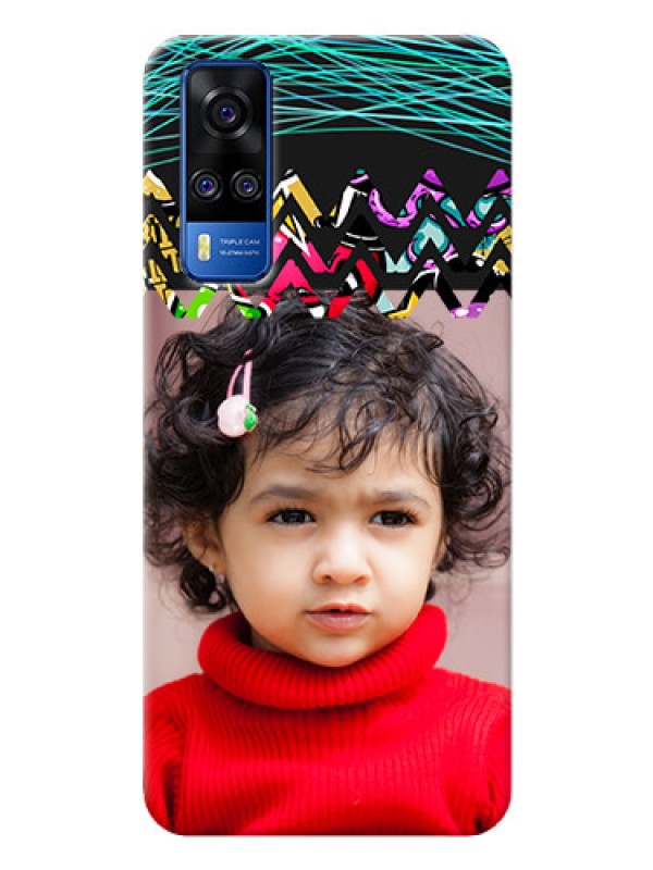 Custom Vivo Y31 personalized phone covers: Neon Abstract Design