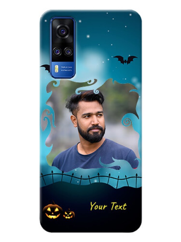 Custom Vivo Y31 Personalised Phone Cases: Halloween frame design