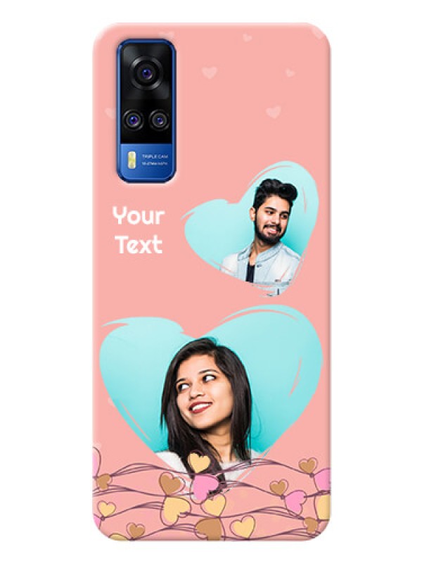 Custom Vivo Y31 customized phone cases: Love Doodle Design