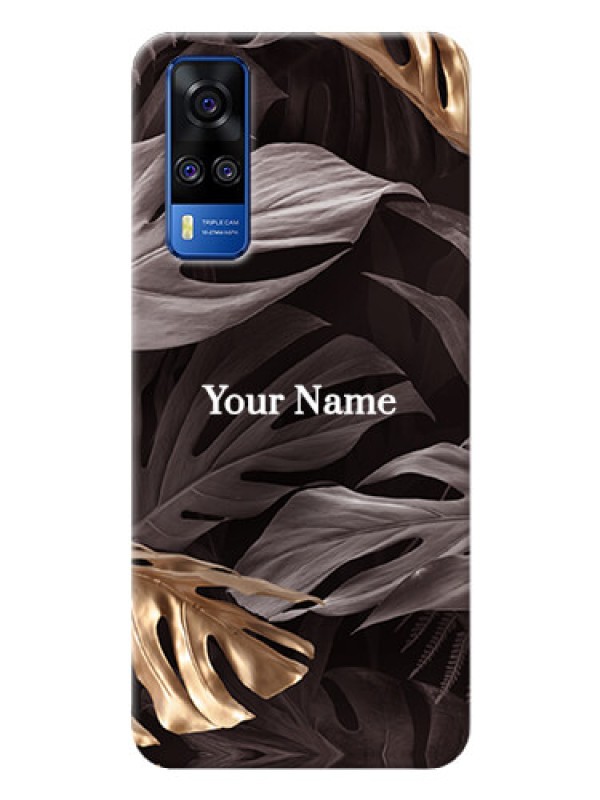 Custom Vivo Y31 Mobile Back Covers: Wild Leaves digital paint Design