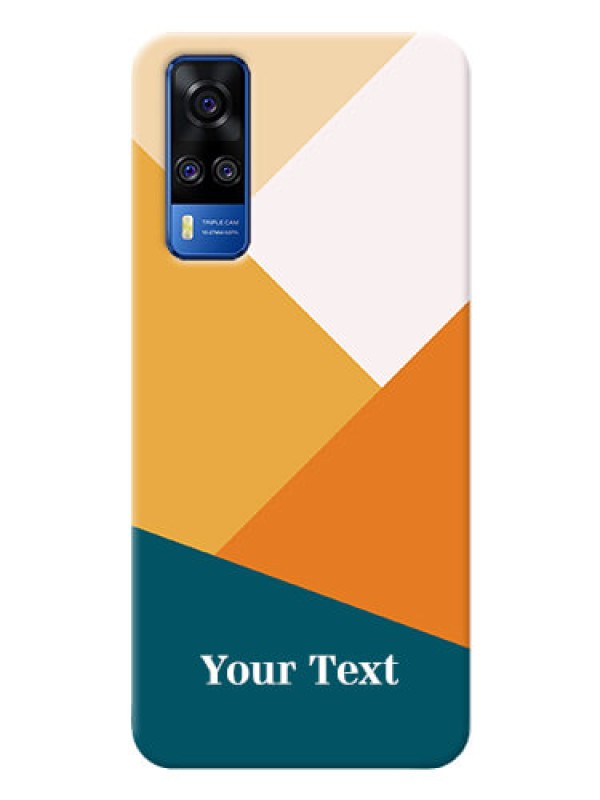Custom Vivo Y31 Custom Phone Cases: Stacked Multi-colour Design